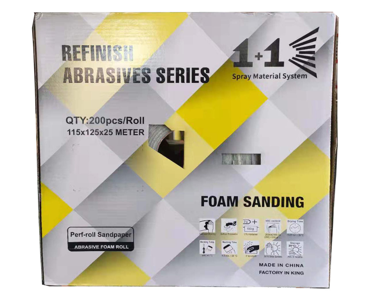 1+1 Refinish Abrasives Foam Sanding
